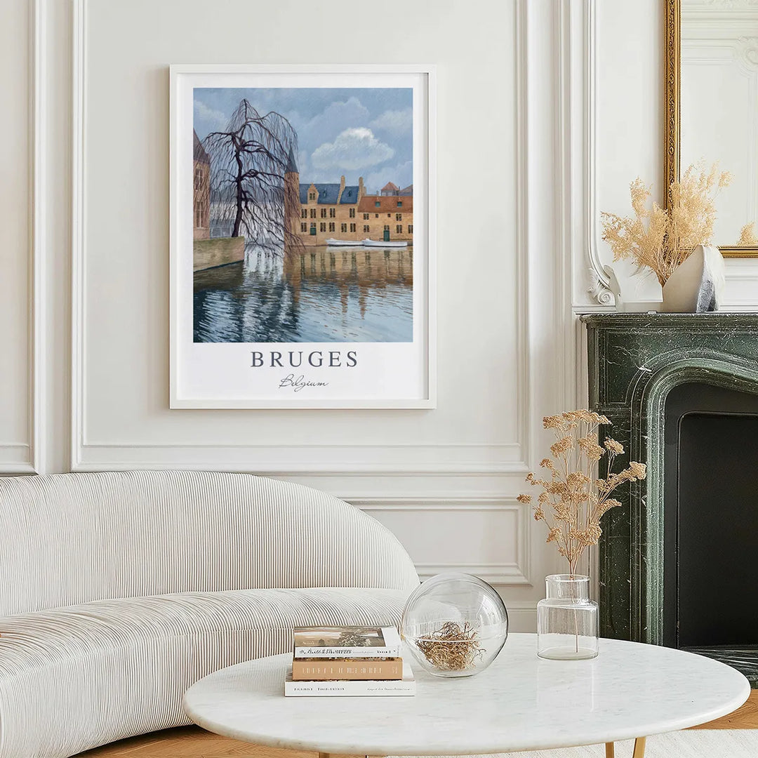 Bruges Misty Winter Day - Wall Art Poster