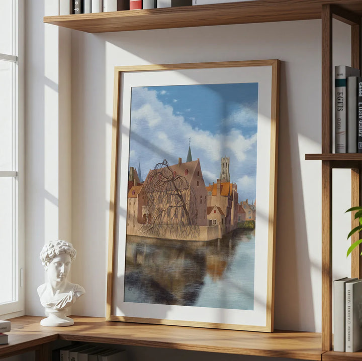 Bruges Winter Rozenhoedkaai View – Wall Art Print